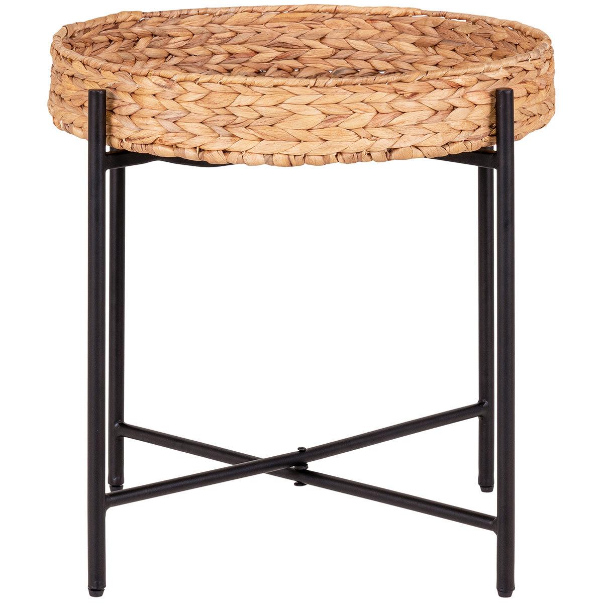 Naro Natural Water Hyacinth Side Table - WOO .Design