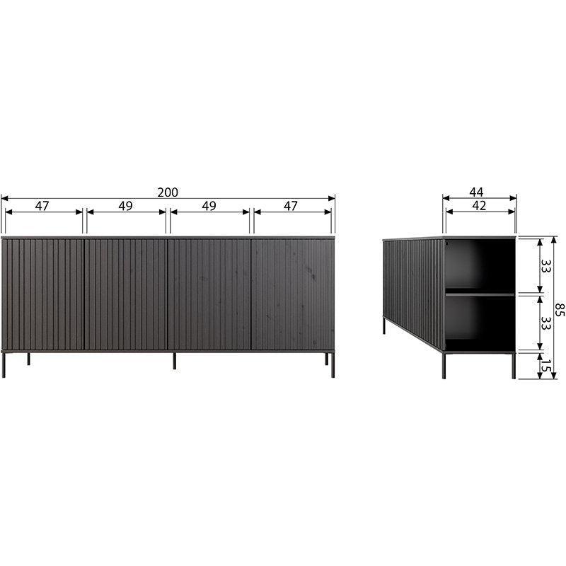 New Gravure Wooden Sideboard - WOO .Design