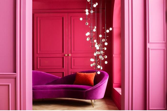 Night Fever Fuchsia Velvet 3 Seater Sofa - WOO .Design