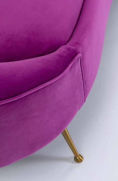 Night Fever Fuchsia Velvet 3 Seater Sofa - WOO .Design