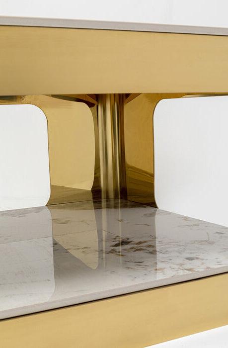 Nube Duo Gold Coffee Table - WOO .Design