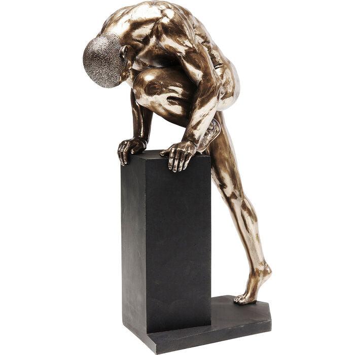 Nude Man Stand Bronze Deco Figurine - WOO .Design