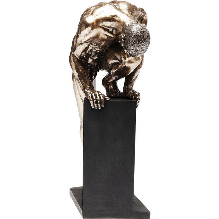 Nude Man Stand Bronze Deco Figurine - WOO .Design