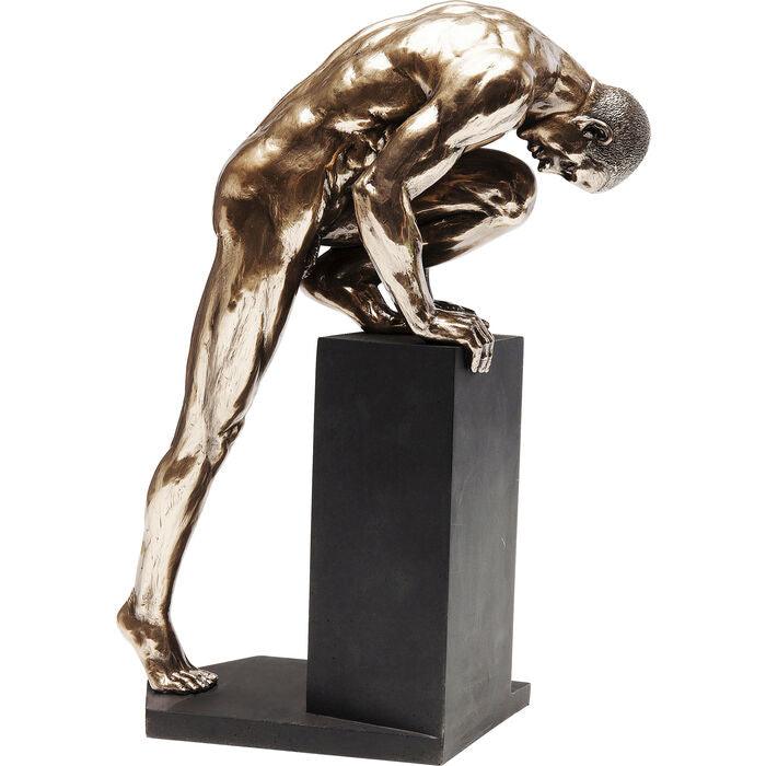 Nude Man Stand Bronze Deco Figurine - WOO .Design