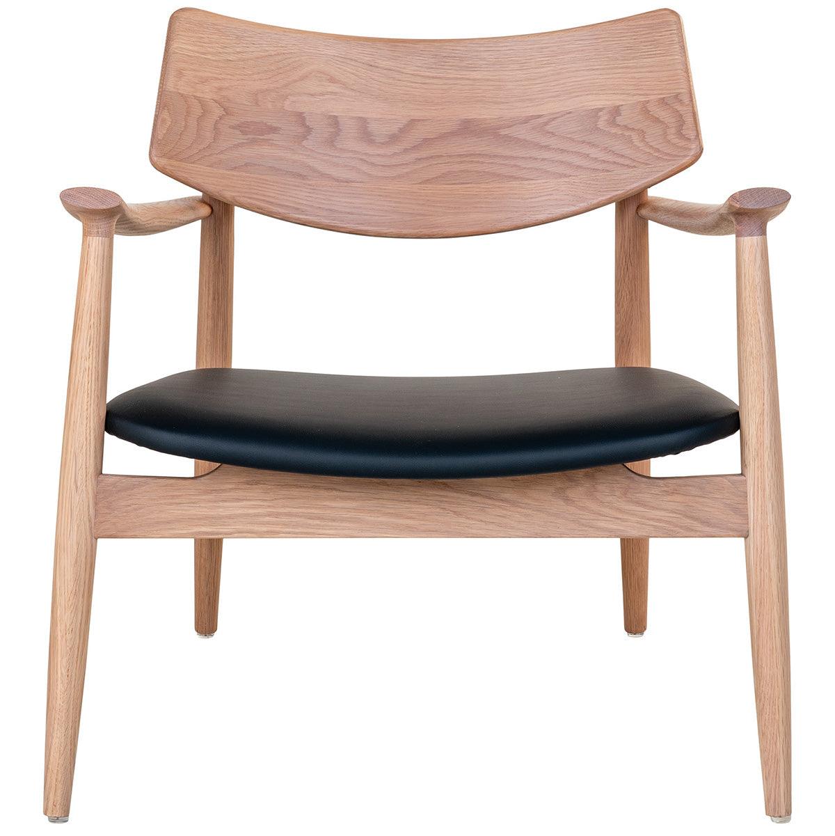Olvera Oak Lounge Chair with Cushion - WOO .Design