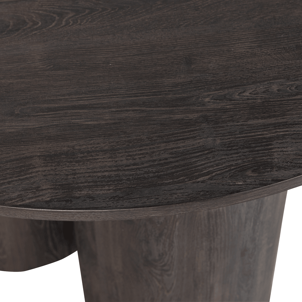 Oona Dark Brown Round Dining Table - WOO .Design