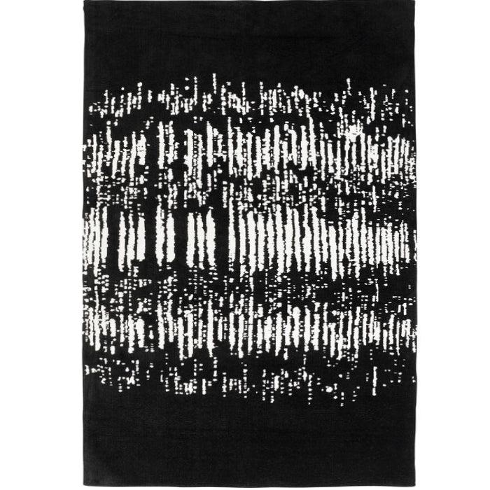 Opaco Black Cotton Carpet - WOO .Design