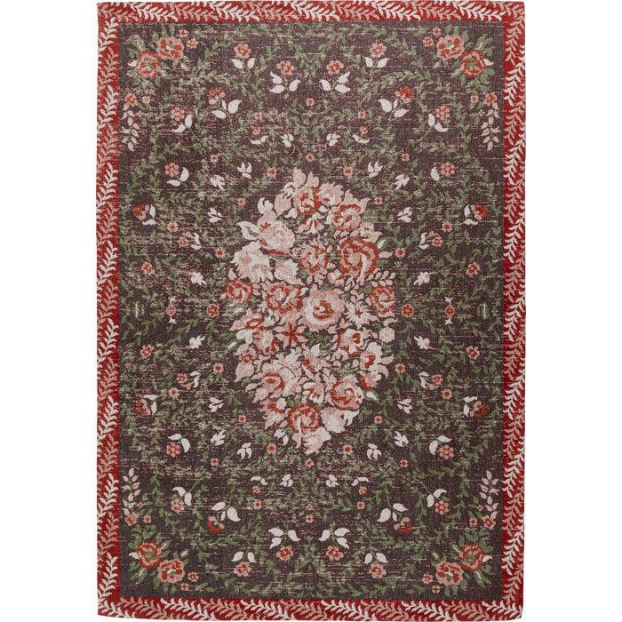 Oriental Rose Grey Cotton Carpet - WOO .Design