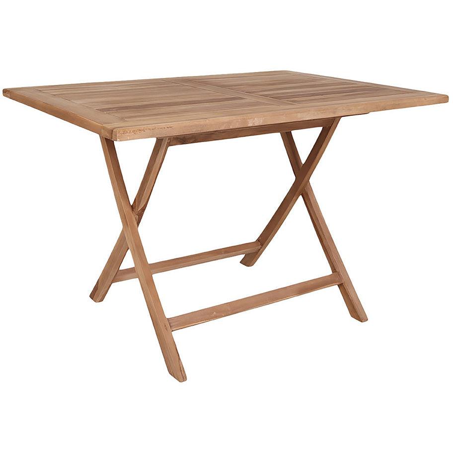 Oviedo Natural Teak Wood Rectangular Dining Table - WOO .Design