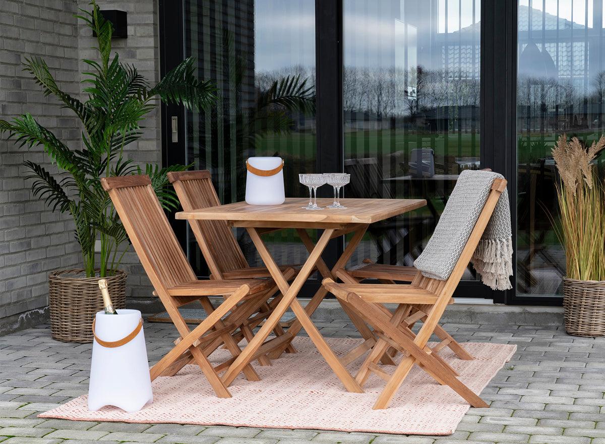 Oviedo Natural Teak Wood Rectangular Dining Table - WOO .Design