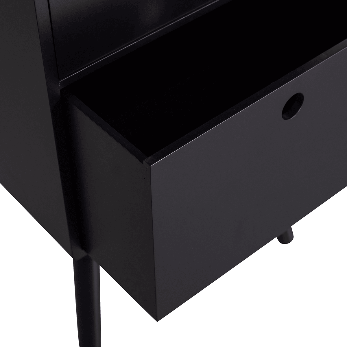 Ozzy Black Wood High Night Stand - WOO .Design