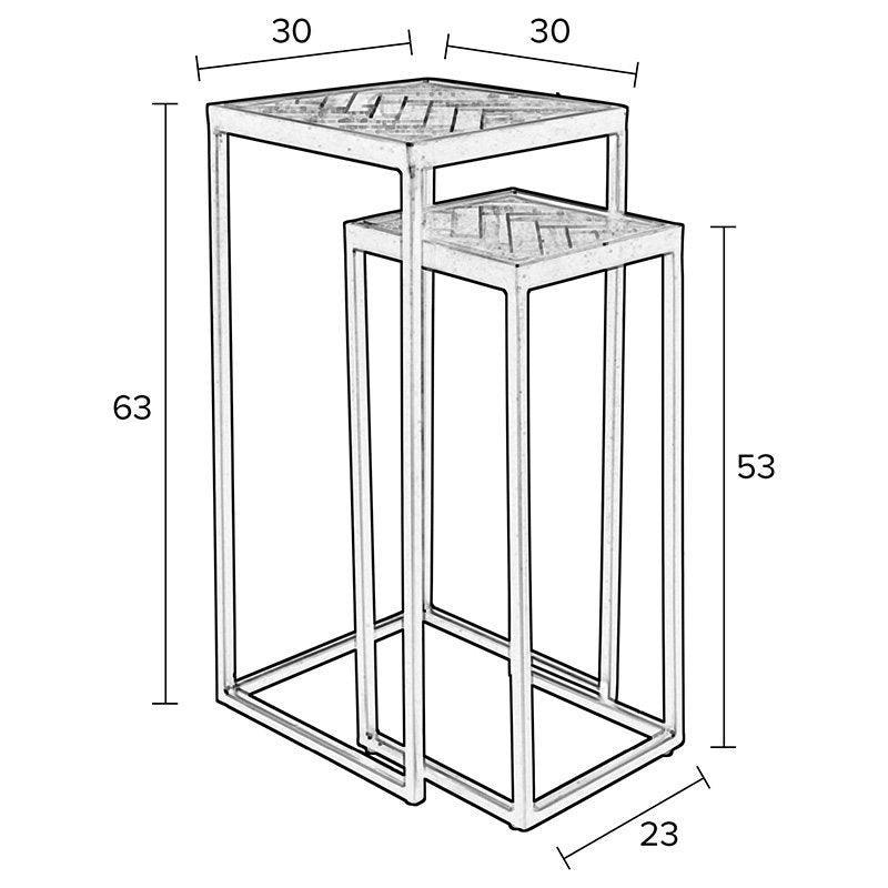 Parker Side Table (2/Set) - WOO .Design