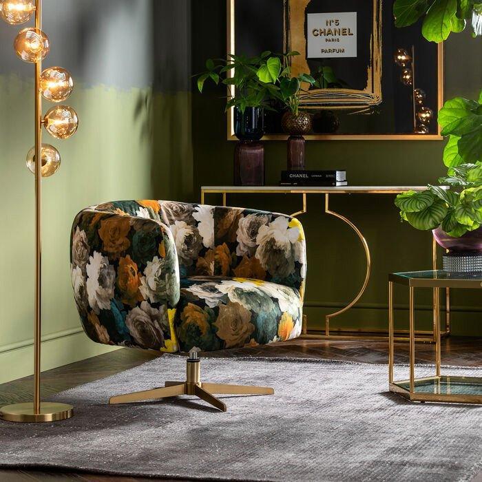 Peony Flower Swivel Armchair - WOO .Design