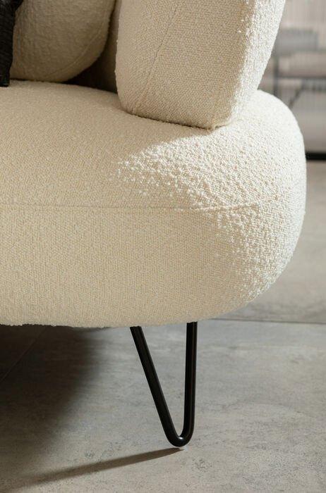 Peppo White Boucle 2-Seater Sofa - WOO .Design