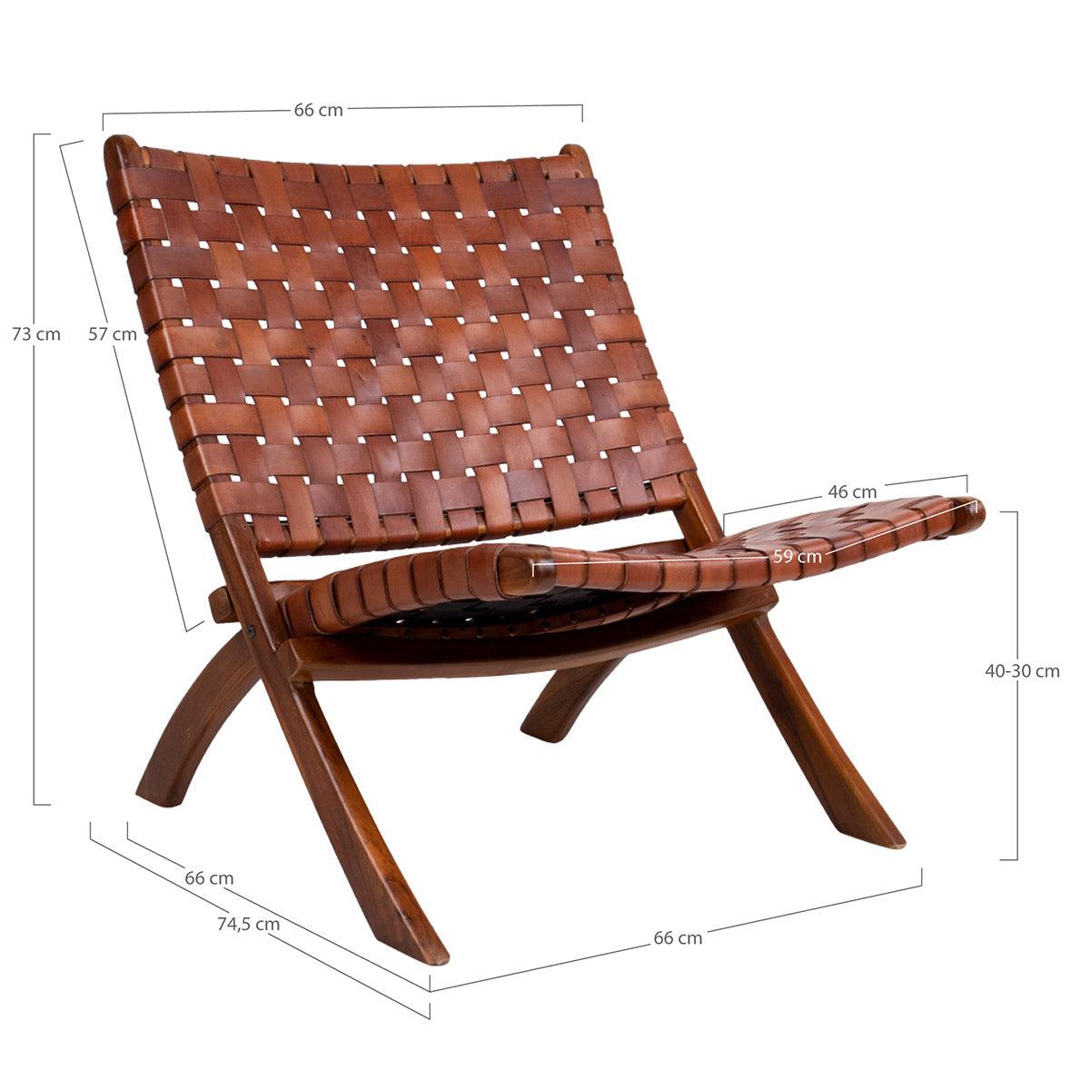 Perugia Leather Folding Chair - WOO .Design