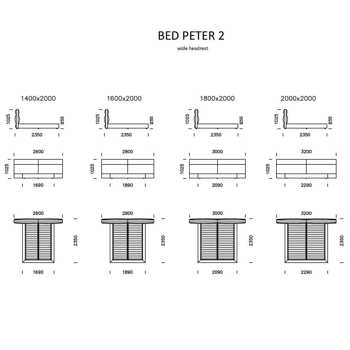 Peter II Bed - WOO .Design