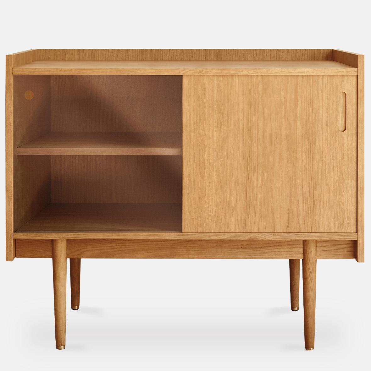 Petite 1050 Oak Wood/Glass Sideboard - WOO .Design