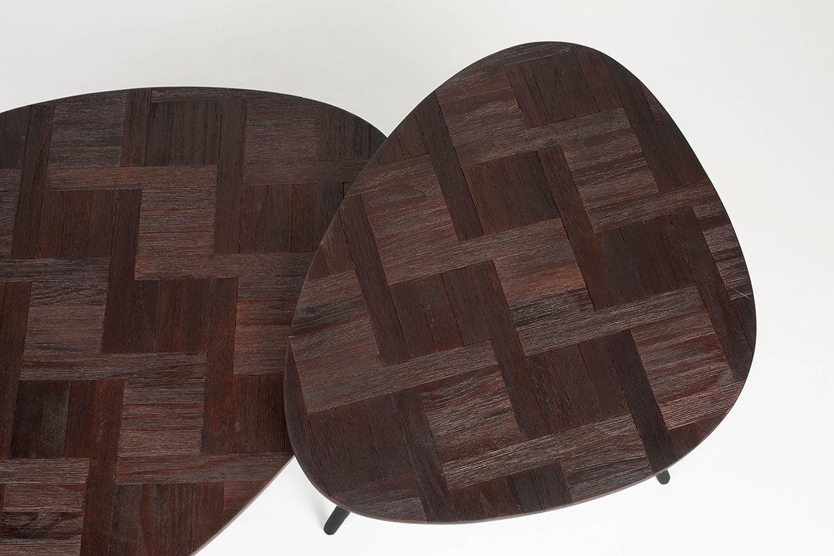 Pion Brown Coffee Table (2/Set) - WOO .Design