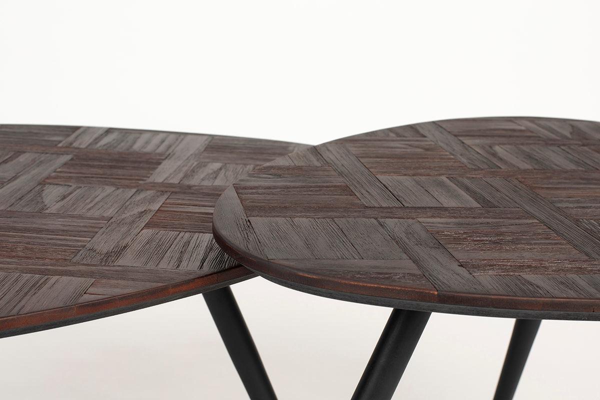 Pion Brown Coffee Table (2/Set) - WOO .Design