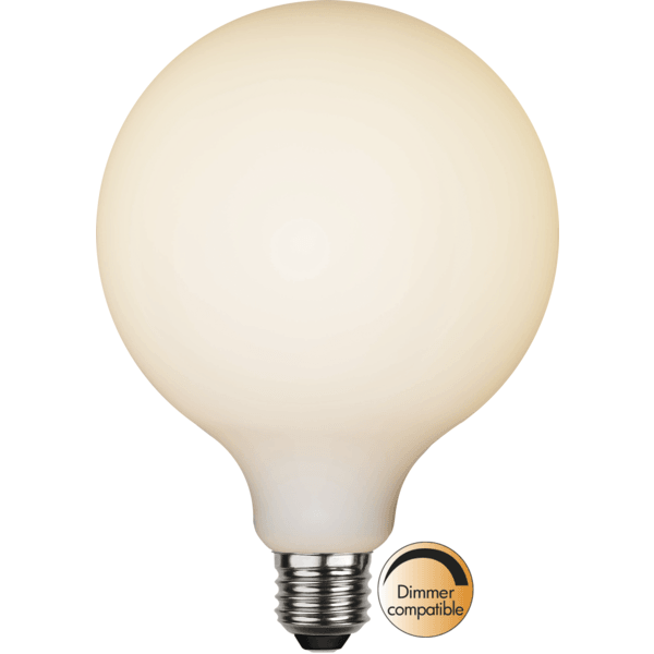 Porcelain Globe G125 Dimmable 5W LED Light Bulb