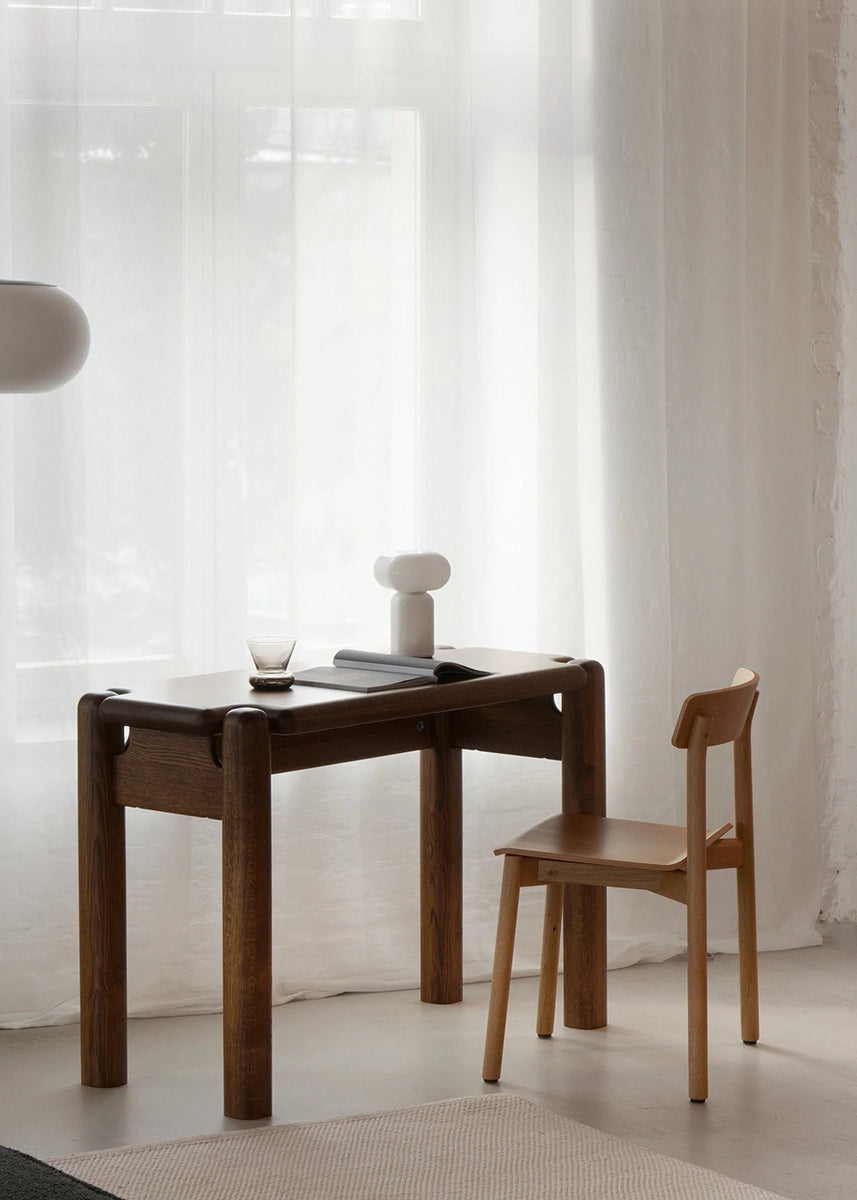 Puffo Oak Wood Desk