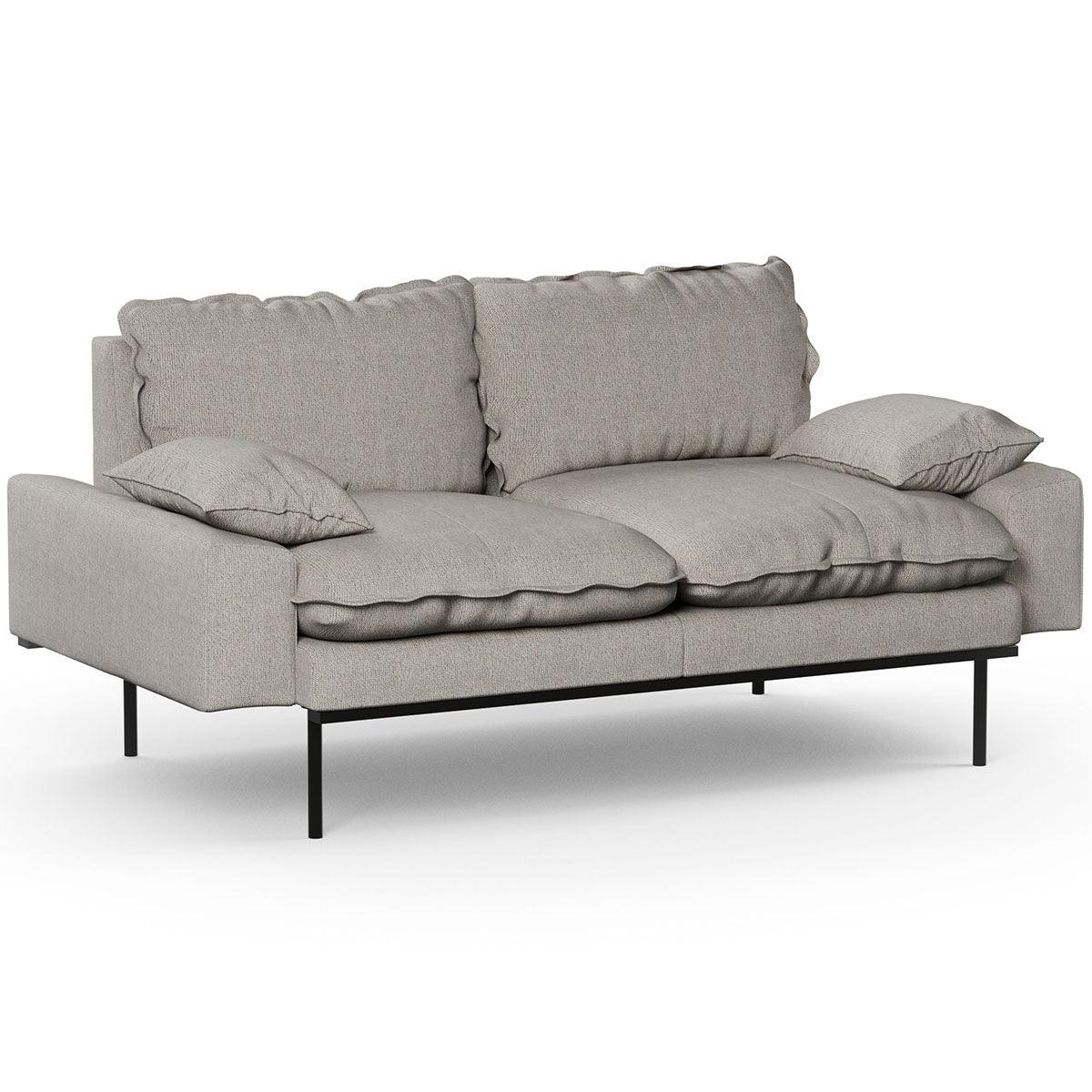 Retro Light Grey Sneak Sofa - WOO .Design