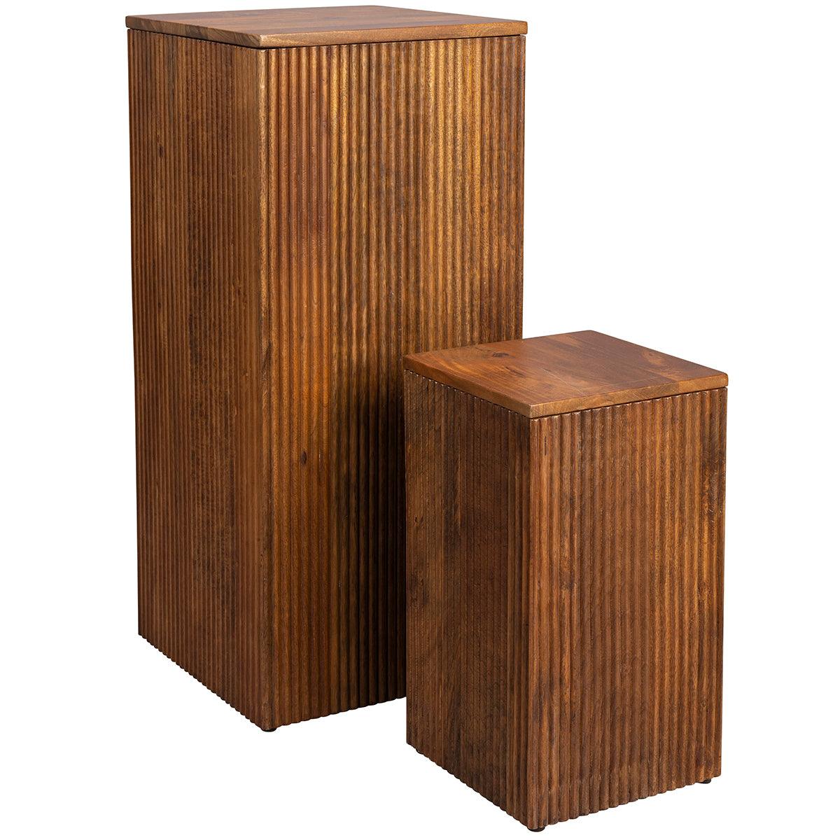 Ribble Mango Wood Plant Stand (2/Set) - WOO .Design