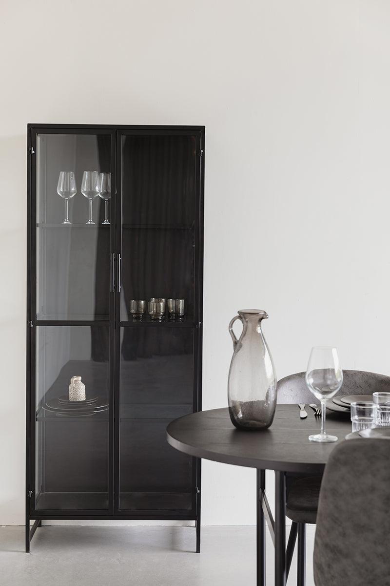 Rob Black Iron/Glass Cabinet - WOO .Design