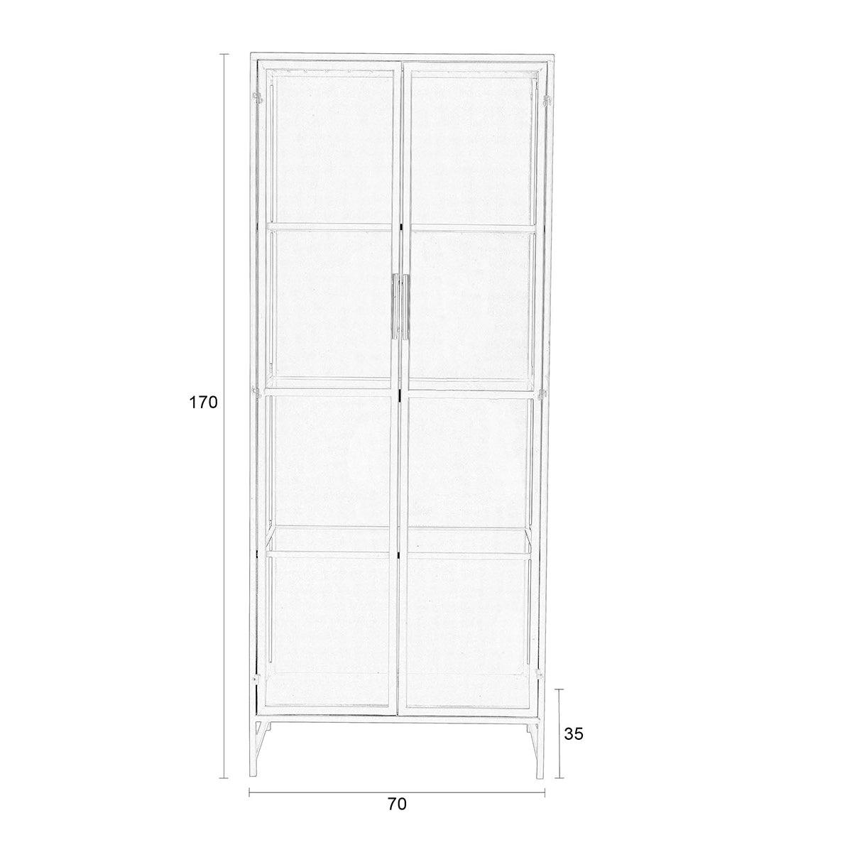 Rob Black Iron/Glass Cabinet - WOO .Design