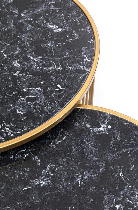 Roma Mineral Marble Coffee Table (3/Set) - WOO .Design