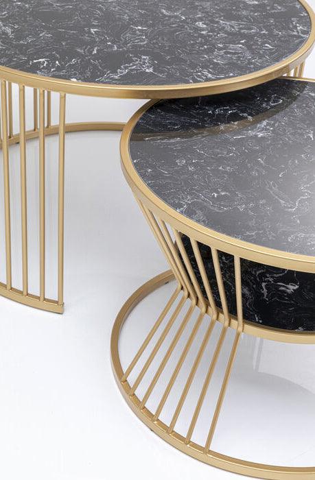 Roma Mineral Marble Coffee Table (3/Set) - WOO .Design