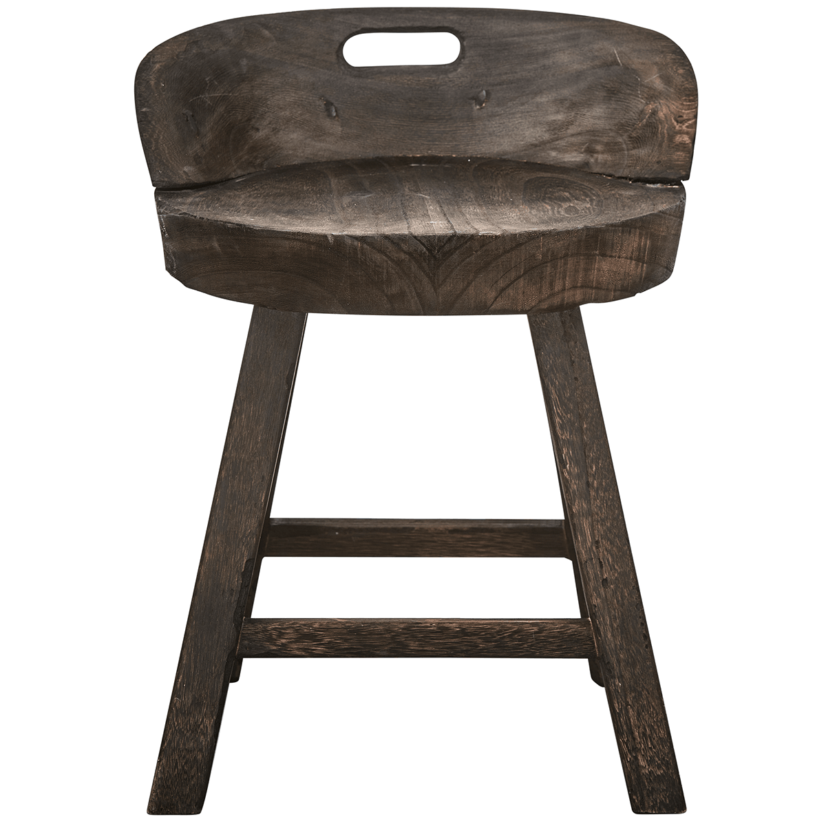 Rosalie Dark Brown Decorative Stool - WOO .Design