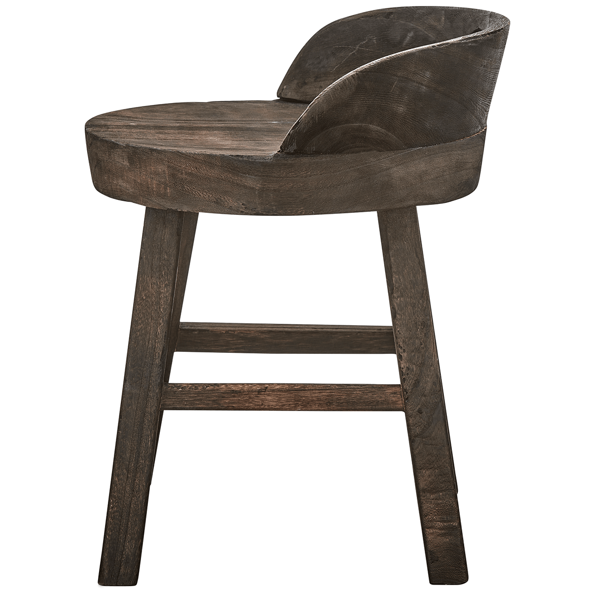 Rosalie Dark Brown Decorative Stool - WOO .Design
