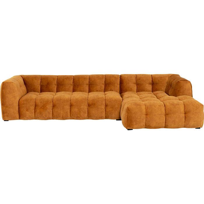 Salamanca Gold Brown Velvet Corner Sofa - WOO .Design