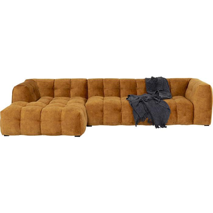 Salamanca Gold Brown Velvet Corner Sofa - WOO .Design