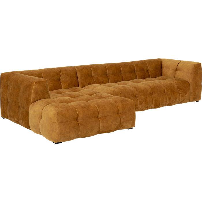 Salamanca Gold Brown Velvet Corner Sofa - WOO .Design