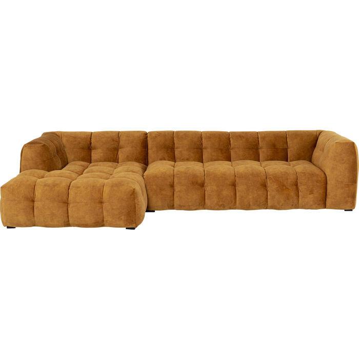 Salamanca Gold Brown Velvet Corner Sofa - WOO .Design