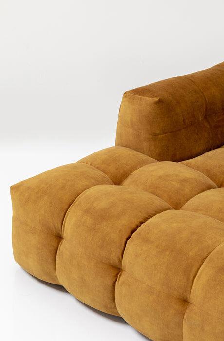 Salamanca Gold Brown Velvet Corner Sofa - WOO .Design