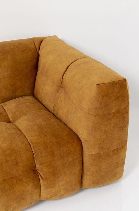 Salamanca Gold Brown Velvet Corner Sofa - WOO .Design