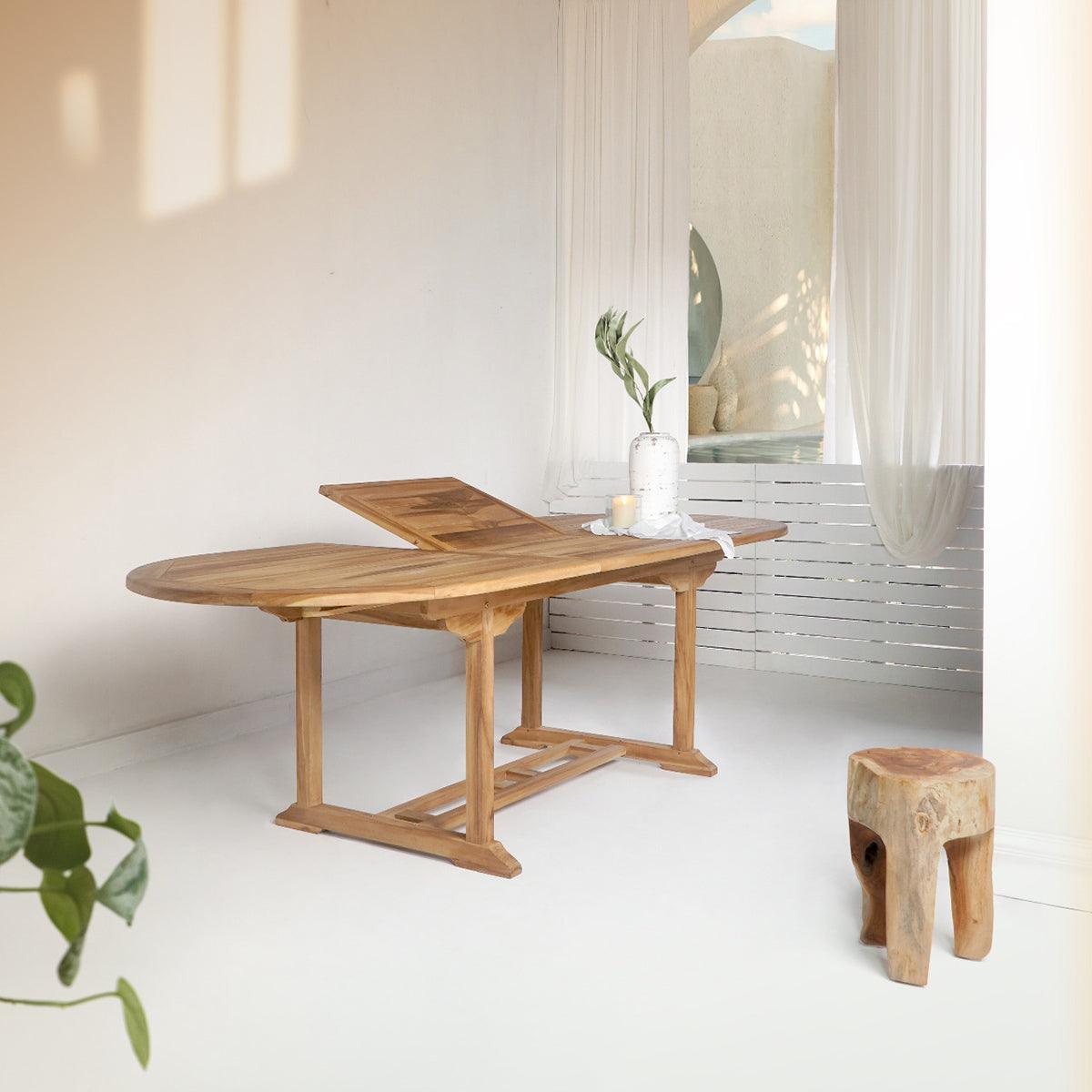 Salamanca Teak Wood Extendable Dining Table - WOO .Design