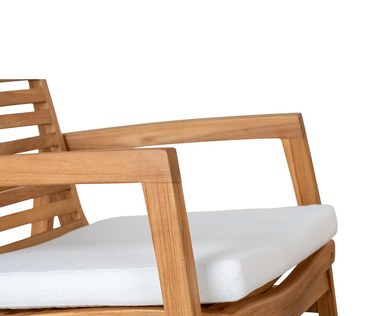 Santander Natural Teak Wood Lounge Set - WOO .Design