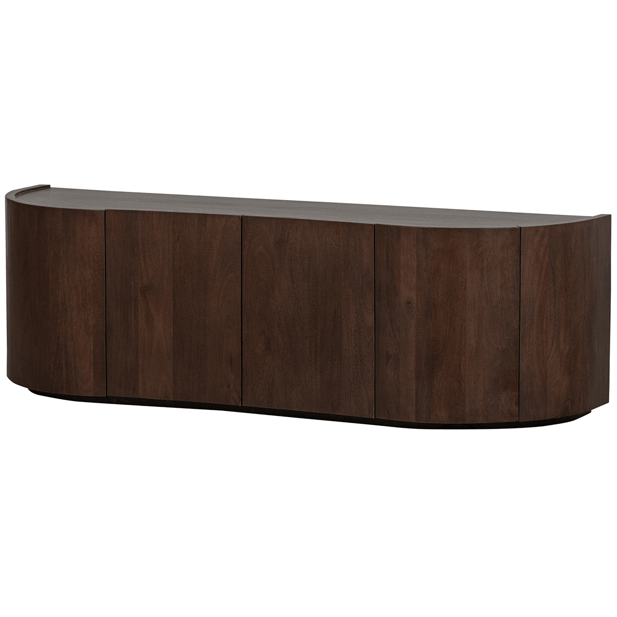 Sense Walnut Mango Wood 4 Doors Sideboard - WOO .Design