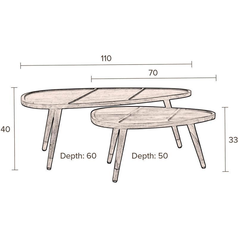 Sham Coffee Table (2/Set) - WOO .Design
