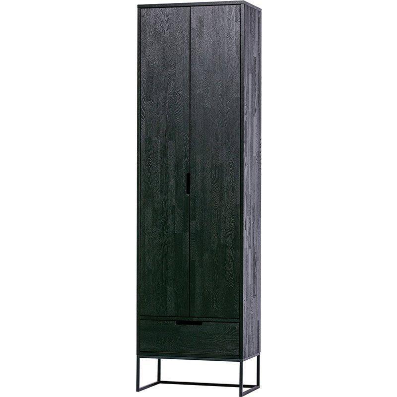 Silas Blacknight Brushed Ash Wood Slim Cabinet - WOO .Design