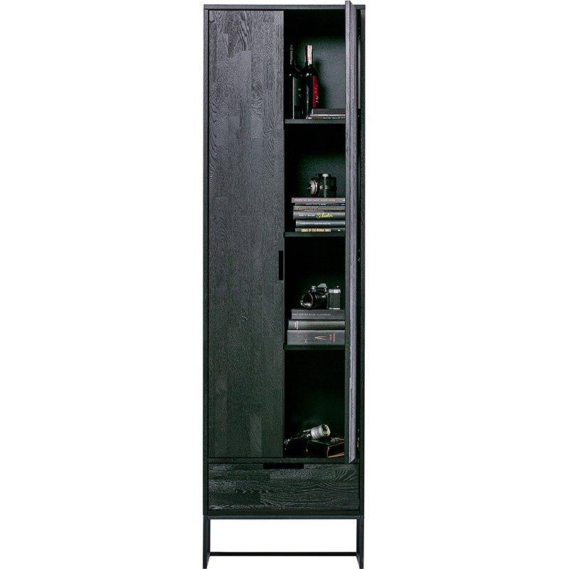 Silas Blacknight Brushed Ash Wood Slim Cabinet - WOO .Design