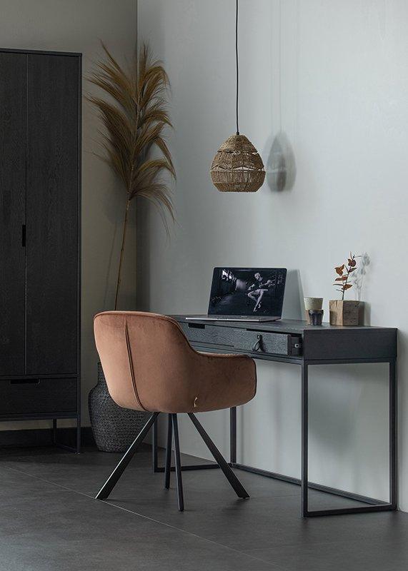 Silas Blacknight Brushed Ash Wood Slim Cabinet - WOO .Design