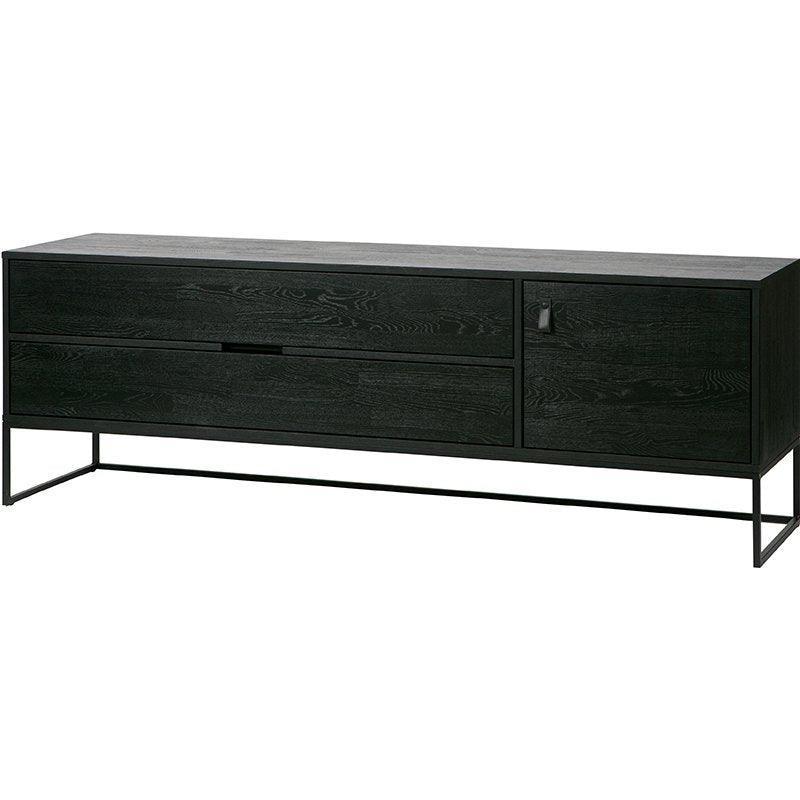 Silas Blacknight Brushed Ash Wood TV Unit - WOO .Design