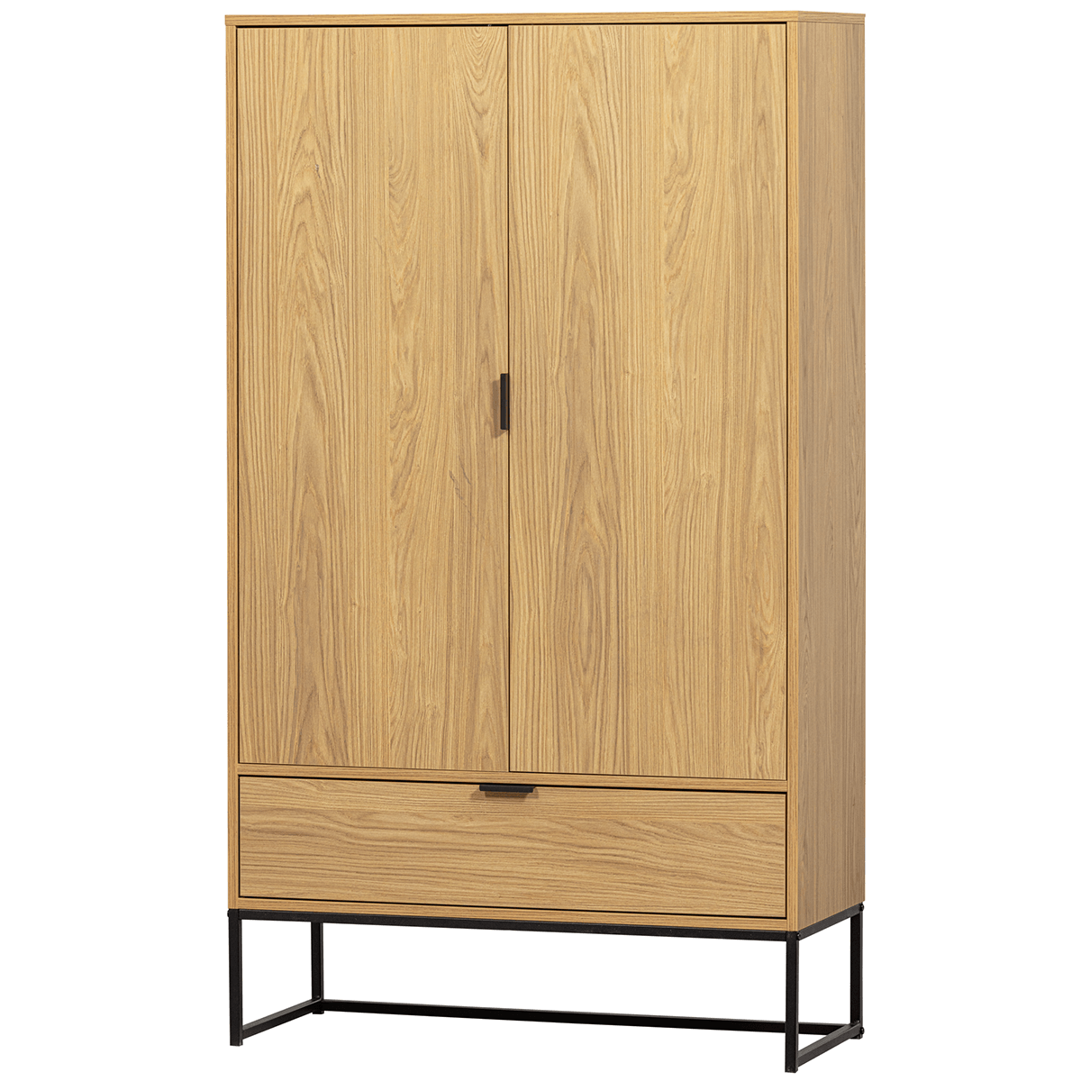 Silas Oak 2 Doors Cabinet - WOO .Design