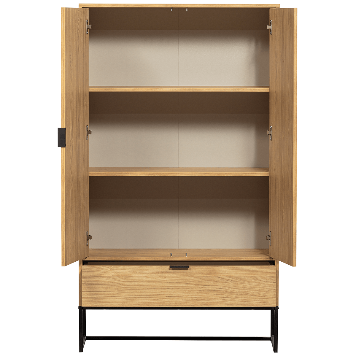 Silas Oak 2 Doors Cabinet - WOO .Design