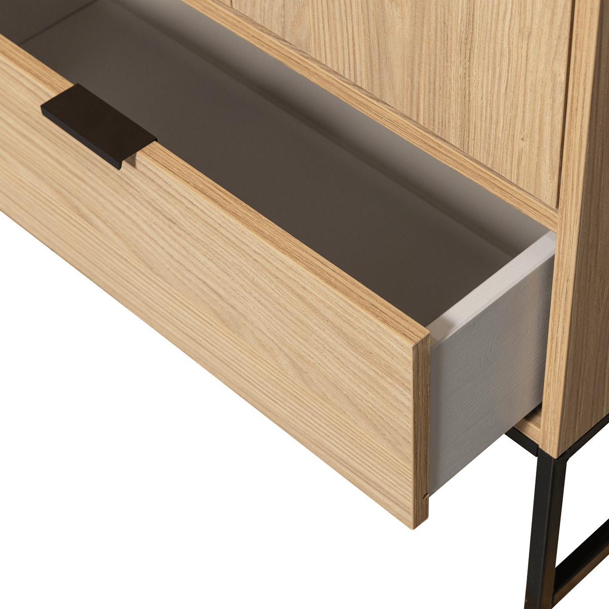 Silas Oak Slim Cabinet - WOO .Design